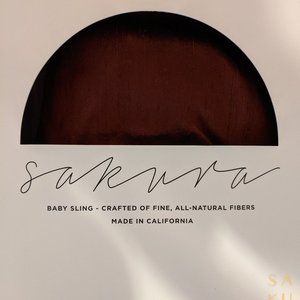 Silk Rusty Brown Sakura Bloom Ring Sling - BNIB